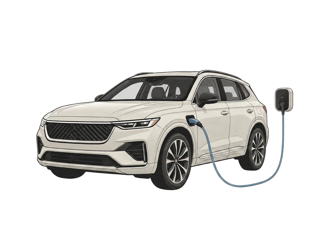 Plug-in hibridni SUV na punjenju